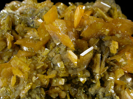 Wulfenite with Mimetite from San Francisco Mine, Cucurpe, Mexico