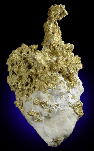 Gold in Quartz from Grass Valley District, Nevada County, California