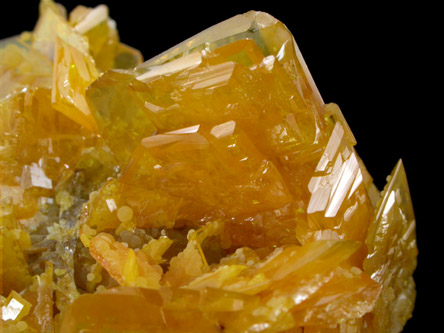 Wulfenite with Mimetite from San Francisco Mine, Cerro Prieto, north of Cucurpe, Sonora, Mexico