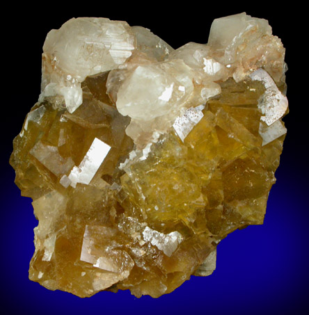 Fluorite and Calcite from Moscona Mine, Villabona District, Asturias, Spain