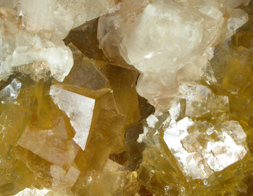 Fluorite and Calcite from Moscona Mine, Villabona District, Asturias, Spain