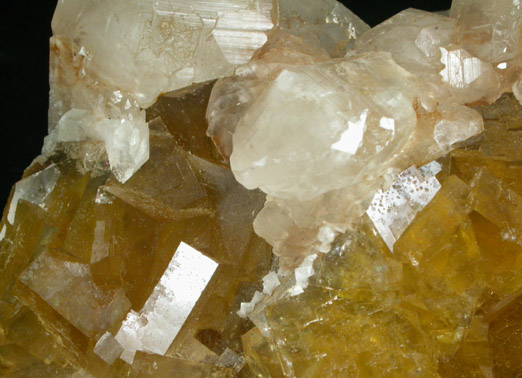 Fluorite and Calcite from Moscona Mine, Villabona District, Asturias, Spain