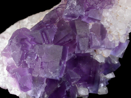 Fluorite on Quartz from Caravia-Berbes District, Asturias, Spain