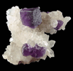 Fluorite on Quartz from Caravia-Berbes District, Asturias, Spain