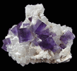 Fluorite on Quartz from Caravia-Berbes District, Asturias, Spain