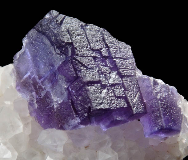 Fluorite on Quartz from Caravia-Berbes District, Asturias, Spain