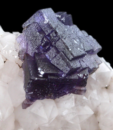 Fluorite on Quartz from Caravia-Berbes District, Asturias, Spain