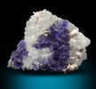 Fluorite on Quartz from Caravia-Berbes District, Asturias, Spain