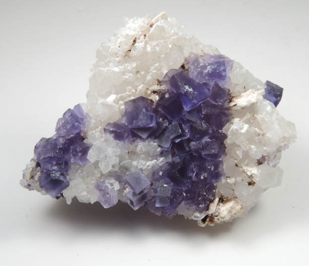 Fluorite on Quartz from Caravia-Berbes District, Asturias, Spain