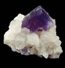 Fluorite on Quartz from Caravia-Berbes District, Asturias, Spain