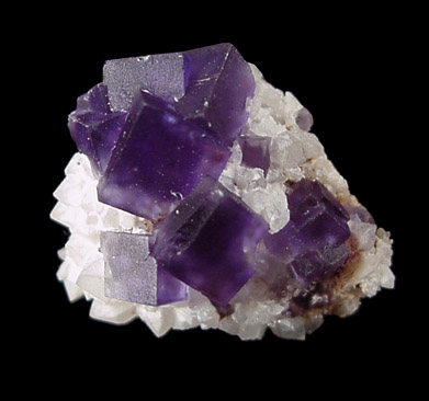 Fluorite on Quartz from Caravia-Berbes District, Asturias, Spain