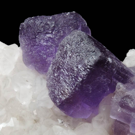 Fluorite on Quartz from Caravia-Berbes District, Asturias, Spain