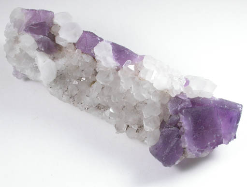 Fluorite on Quartz from Caravia-Berbes District, Asturias, Spain