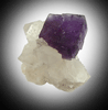 Fluorite on Quartz from Caravia-Berbes District, Asturias, Spain