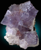 Fluorite on Quartz from Geoda del Reguerin, La Viesca, La Collada, Siero, Asturias, Spain