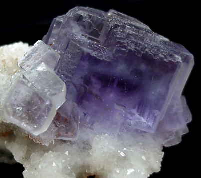 Fluorite on Quartz from Geoda del Reguerin, La Viesca, La Collada, Siero, Asturias, Spain