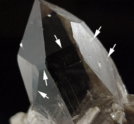 Quartz (Dauphin Law Twin) from Gilgit District, Gilgit-Baltistan, Pakistan