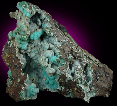 Chrysocolla with drusy Quartz from Inca de Oro, Copiapo, Chile