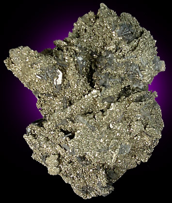 Pyrite pseudomorph after Pyrrhotite with Apatite from Huanzala Mine, Huanuco, Peru