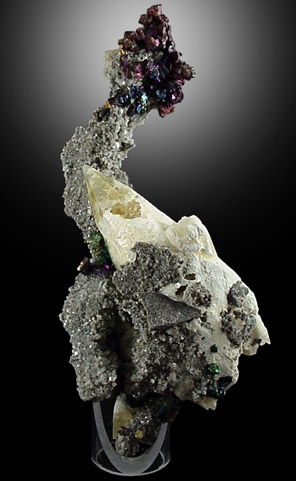 Calcite with Chalcopyrite from Sweetwater Mine, Viburnum Trend, Reynolds County, Missouri