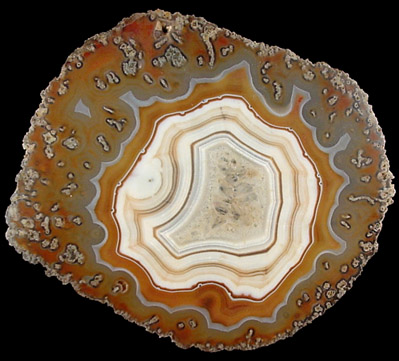 Quartz var. Agate Slab from Chihuahua, Mexico