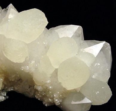 Calcite on Quartz from Cavnic Mine (Kapnikbanya), Maramures, Romania