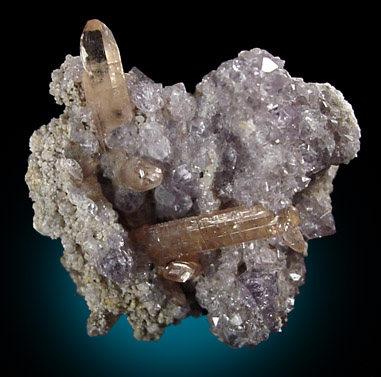 Topaz and Amethyst Quartz from Thomas Range, Juab County, Utah