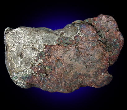 Silver and Copper var. Half-Breed from Seneca Mine, Mohawk, Keweenaw County, Michigan