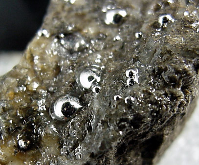 Mercury from Socrates Mine, Sonoma County, California