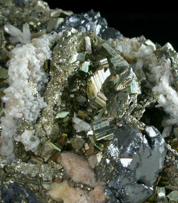 Bournonite and Pyrite from Noche Buena, Mazapil, Zacatecas, Mexico