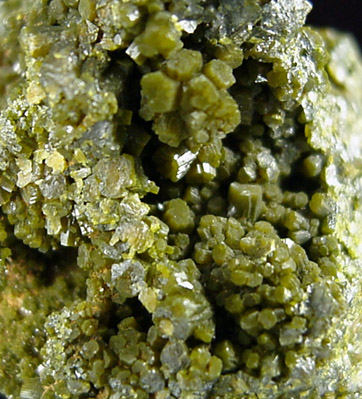 Pyromorphite from Wheatley Mine, Phoenixville, Chester County, Pennsylvania