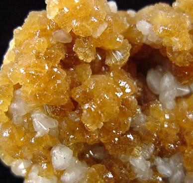 Stilbite and Calcite from Kibblehouse Quarry, Perkiomenville, Montgomery County, Pennsylvania