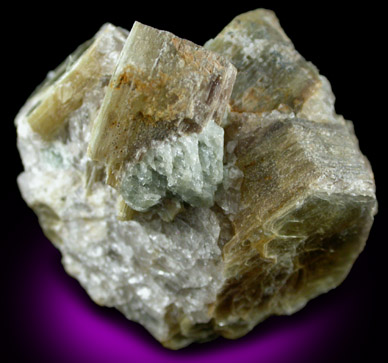 Muscovite with Fluorapatite, from Strickland Quarry, Collins Hill, Portland, Middlesex County, Connecticut