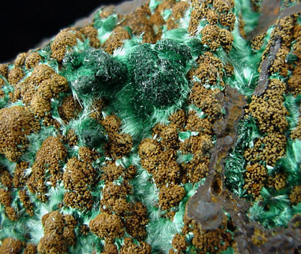 Malachite and Azurite from Bisbee, Warren District, Cochise County, Arizona