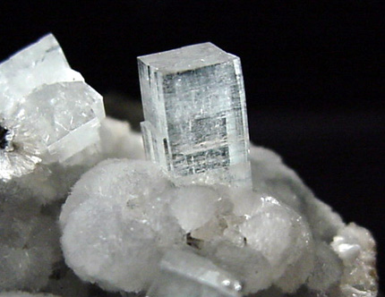 Apophyllite on Thomsonite from Moonen Bay, Isle of Skye, Scotland