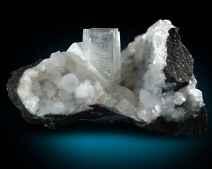 Apophyllite on Thomsonite from Moonen Bay, Isle of Skye, Scotland