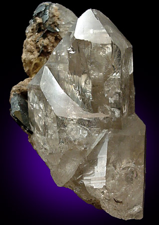 Quartz with Hematite from Swiss Alps, Switzerland