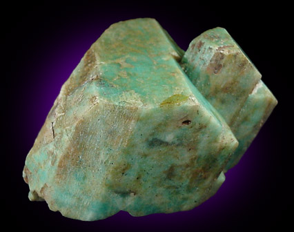 Microcline var. Amazonite from Pike's Peak Batholith, El Paso County, Colorado