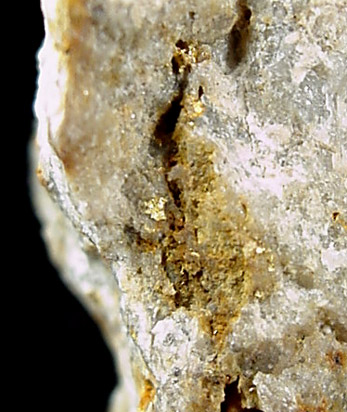 Gold in Quartz from Buckhorn Mine, Boundary County, Idaho