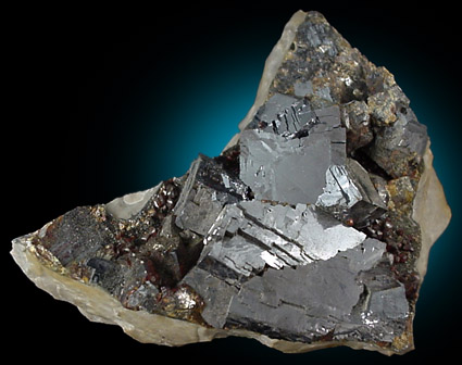 Galena and Sphalerite from Galena, Tri-State District, Kansas