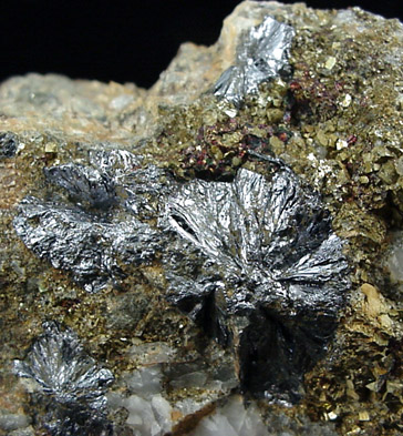 Molybdenite with Pyrite from Squaw Peak, south of Camp Verde, Yavapai County, Arizona