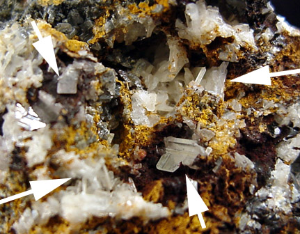 Cerussite from Wheatley Mine, Phoenixville, Chester County, Pennsylvania