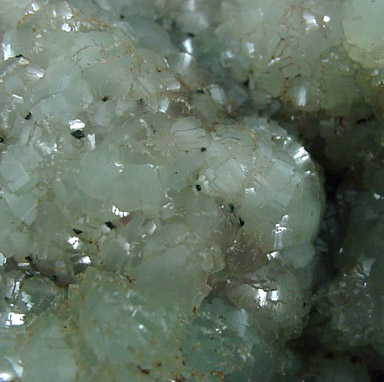 Prehnite and Copper on Calcite from Tamarack Mine, Calumet, Houghton County, Michigan
