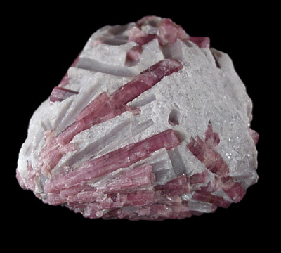 Elbaite var. Rubellite Tourmaline in Lepidolite from Pala District, San Diego County, California