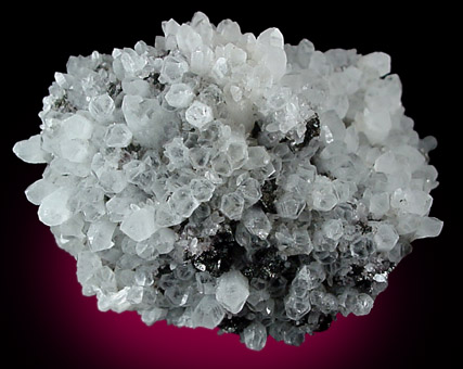 Tetrahedrite on Quartz from Bingham District, Salt Lake County, Utah