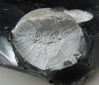 Cristobalite in Obsidian from Coso Hot Springs deposit, Inyo County, California