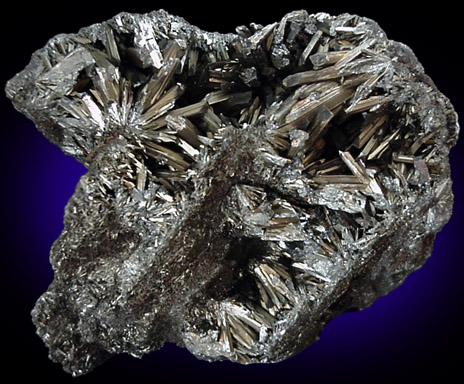 Stibnite from Manhattan District, Nye County, Nevada