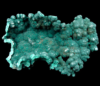 Rosasite from Christmas Mine, Banner District, Gila County, Arizona