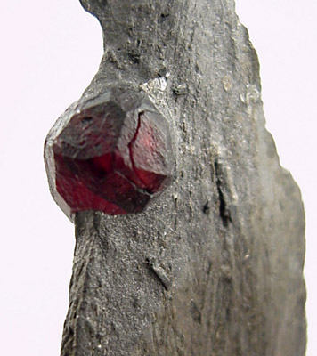 Almandine Garnet in Graphite from Erving, Franklin County, Massachusetts