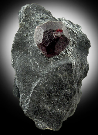 Almandine Garnet in Graphite from Erving, Franklin County, Massachusetts